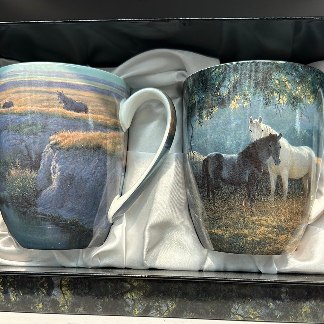 Mugs - Bateman - Horses - Mug pair