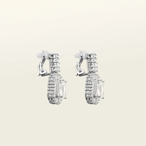 Earrings - Clip On - Cushion Pearl - Drop - Fashion