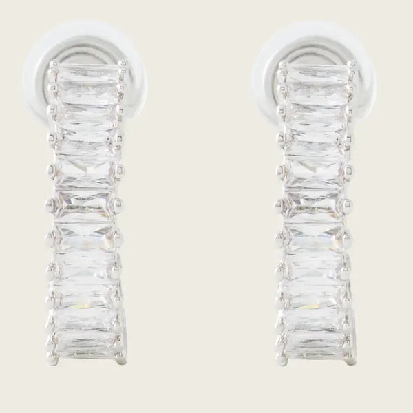 Earrings - Clip On - Silver - Coil - Fashion