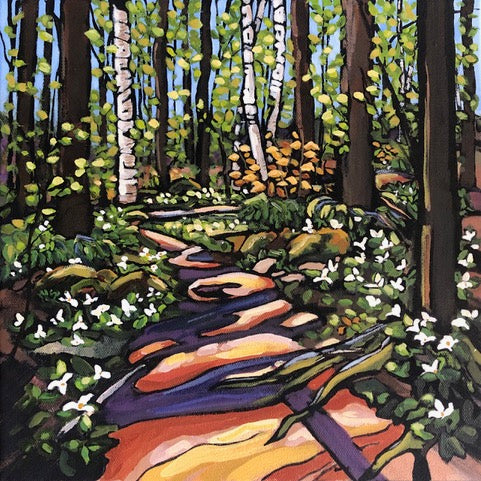 Margaret Cora Art - Coaster - Trillium Parade - S16