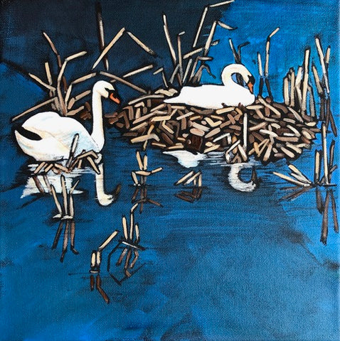 Margaret Cora Art - Coaster - Swan Song - S6