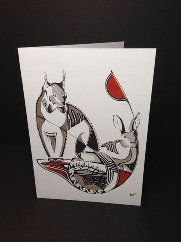 Canadian Artist - Blank - Indigenous - Scarcity & Abundance Art Card (AC110)