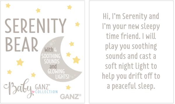 Toys & Games - Ganz - Animated - Serenity Bear