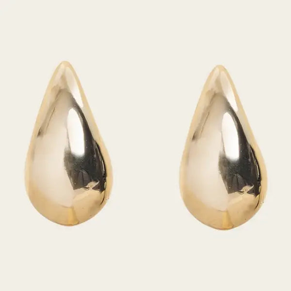 Earrings - Clip On - Gold - Drop - Fashion