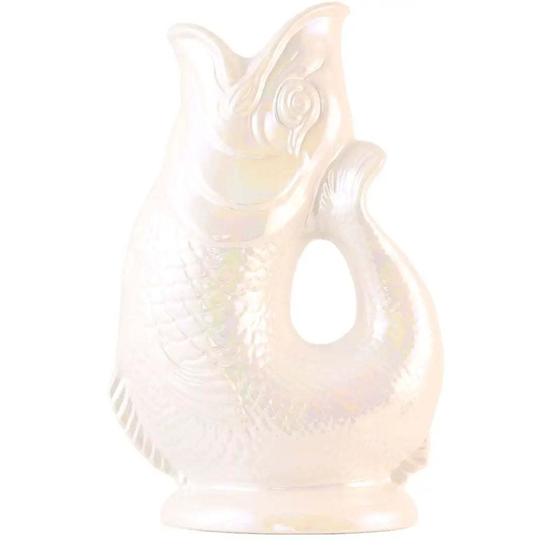 Gluggle Jug - Pearl Lustre / Mother of Pearl Gluggle Jug - XL 11"