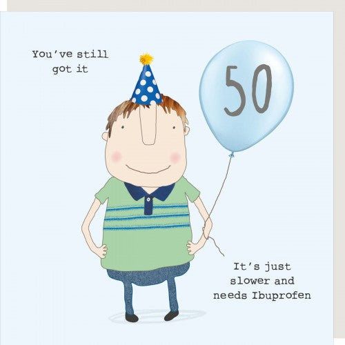 Birthday - 50th - Blank Inside - Humour