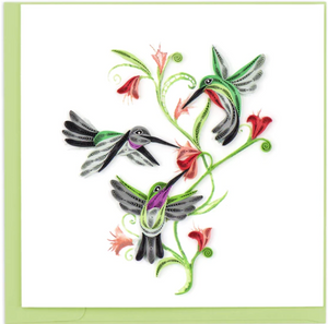 Birds - Blank - Hummingbird Trio - Quilling Art