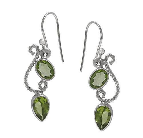 Earrings - .925 SS - Peridot #564